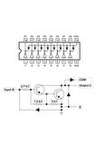 Uln2803a Npn 8 Adet Darlington Transistör Sürücü Entegre Modülü Bjt Bipolar Yüksek Voltaj Akım