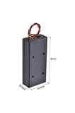 18650 2li Pil Kutusu On/off Anahtar 15cm Kablolu 2 Adet Seri Lion Dc 7.4v Kapaklı Batarya Yuvası