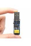 Esp-01 Ch340 Usb Bağlantı Adaptörü Reset Butonlu Esp01 Esp8266 Esp-01s Wifi Modül Ayar Firmware