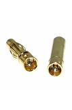 4 Çift 4mm Altın Kaplama Banana Dişi Erkek Soket 40a Pil Batarya Lion Bullet Plug Kablo Konnektör
