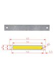3w 60x8mm Sıcak Beyaz Şerit Led Modül Gün Işığı Aluminyum Pcb Cob Şerit Led Lamba Aydınlatma Işık