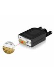 Kutulu DB9 Erkek Konnektör 9 Pin D-Sub Seri Port Terminal Adaptör RS232 RS485