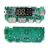 Powerbank Devresi Ekranlı 5V 2.4A Dual Usb Çıkış Type C Micro Usb Giriş Lityum Lion 18650 Pil Şarj
