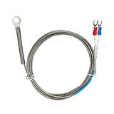 K Type Thermocouple 1 Metre Montaj Delikli Sıcaklık Isı Sensörü 0C/800C Paslanmaz Çelik Prob K Tip