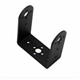 Uzun U Servo Motor Metal Montaj Parçası Braket MG995 MG996R S3003 TD-8120MG Alüminyum Tutucu