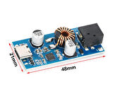 LX6537 Adaptör to Type C Usb 3A 30W Hızlı Şarj Modül QC3 QC2 Mobil Telefon DC 7V / 32V Voltaj Düşür