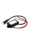 12.2V/24V to TYPE-C 5V 3A Modül F35J5V3A 30cm Usb Kablolu Su Geçirmez Şarj Tel Voltaj Düşürücü Güç