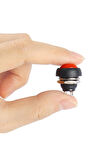 12mm PBS-33B 2 Pin Push Buton Kırmızı ON OFF 1A 250V Mini Yuvarlak Su Geçirmez Anahtar Momentary Sw