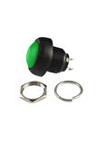 12mm PBS-33B 2 Pin Push Buton Yeşil ON OFF 1A 250V Mini Yuvarlak Su Geçirmez Anahtar Momentary Swit