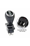 Joystick Kcd4 Anahtar Latch Siyah İleri Geri Vites Kolu 16A 250V Akülü Çocuk Arabası Vinç
