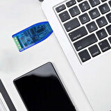USB to RS232 + RS485 Modül Kutulu Endüstriyel Tip Seri Port Sinyal Çevirici Haberleşme Otomasyon