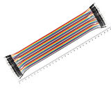 30cm 40 Pin Erkek Erkek Dupont Kablo Ayrılabilir 2.54mm 10Renk Breadboard Atlama Kablosu Jumper Tes