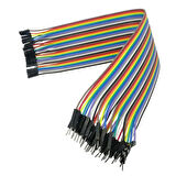 30cm 40 Pin Erkek Dişi Dupont Kablo Ayrılabilir 2.54mm 10 Renk Breadboard Atlama Kablosu Jumper Tes