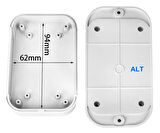 AK-W-67 100x67x22mm Plastik Kutu Beyaz Renk Duvar Montaj Tip Elektronik Devre Cihaz Ev Otomasyon