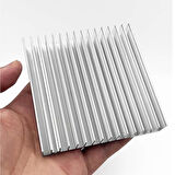 10cm x 10cm x 1.8cm Alüminyum Metal Soğutucu Blok Radyatör Peltier Isı Düşürücü Amfi Led Entegre 