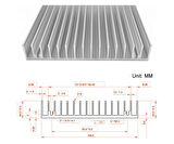 10cm x 10cm x 1.8cm Alüminyum Metal Soğutucu Blok Radyatör Peltier Isı Düşürücü Amfi Led Entegre 
