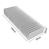 15cm x 6cm x 2.5cm Alüminyum Metal Soğutucu Blok Radyatör Peltier Isı Düşürücü Amfi Led Entegre 