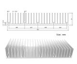 15cm x 6cm x 2.5cm Alüminyum Metal Soğutucu Blok Radyatör Peltier Isı Düşürücü Amfi Led Entegre 