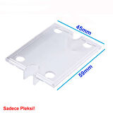 Ssr Modüller için Koruyucu Pleksi Kapak Plastik Şeffaf Solid State Röle Üst Cover Kılıf