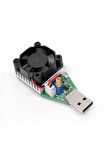 Usb 15W 3.7V 13V 0.15A/3.0A Elektronik Yük/Deşarj Kartı Fan Soğutuculu Pil Akü Kapasite Deşarj Test