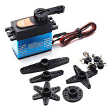 Qy3235mg 35kg Servo Motor 180 Derece Gxservo 25T Metal Dişli Yüksek Tork Su Geçirmez Çift Rulman