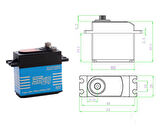 Qy3235mg 35kg Servo Motor 180 Derece Gxservo 25T Metal Dişli Yüksek Tork Su Geçirmez Çift Rulman