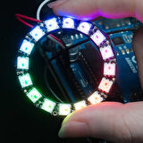 16 Bit NeoPixel Halka Ring WS2812B 5050 Rgb Led Modül 16’lı Dijital Adreslenebilir Lamba Programlan