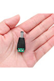 5.5mm x 2.1mm Dc Adaptör Klemens Dönüştürücü Erkek 24V 5A 2 Pin Terminal Kolay Lehimsiz Hızlı Bağlan