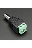 5.5mm x 2.1mm Dc Adaptör Klemens Dönüştürücü Erkek 24V 5A 2 Pin Terminal Kolay Lehimsiz Hızlı Bağlan