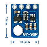 SGP-30 Hava Kalite Gaz Sensörü Karbondioksit TVOC Formaldehit CO2 Dijital Algılama Ölçme Modülü
