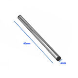 Çelik Sensör Başlığı 4x50mm Kılıf Sıcaklık Isı Sensör Kutusu Metal Tüp Boru D818b20 Ntc Lm35 PT100