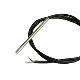 Çelik Sensör Başlığı 4x50mm Kılıf Sıcaklık Isı Sensör Kutusu Metal Tüp Boru D818b20 Ntc Lm35 PT100