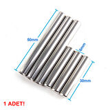 Çelik Sensör Başlığı 6x30mm Kılıf Sıcaklık Isı Sensör Kutusu Metal Tüp Boru D818b20 Ntc Lm35 PT100