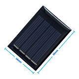 Güneş Pili 2V 50mA 34x50mm Solar Fotovoltaik Hücre Elektrik Üretici Panel Modül Pil Akü Batarya 
