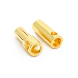 5mm Altın Kaplama Banana Dişi Erkek Soket 60A Pil Batarya Lion Bullet Plug Kablo Konnektör 