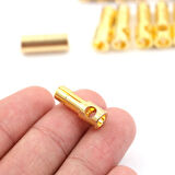 5mm Altın Kaplama Banana Dişi Erkek Soket 60A Pil Batarya Lion Bullet Plug Kablo Konnektör 