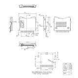 Micro SD Kart Soketi Hafıza Kartı Microsd Kart Bellek Yaylı Kart Algılayıcı 8 + 2 Pin Konnektör