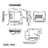 Micro SD Kart Soketi Hafıza Kartı Microsd Kart Bellek Yaylı Kart Algılayıcı 8 + 2 Pin Konnektör