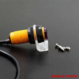 18mm Çap Sensör Plastik Tutucu Pleksi Montaj Parçası Şeffaf Sabitleme Braket Holder LJ18 E18-D80NK