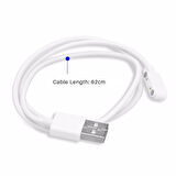 Usb 2 Pin Pogo Kablo Akıllı Saat Manyetik Sabitleyici Şarj Kablosu GT88 GT68 KW08 KW18 KW88 KW98 K99