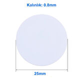 125Khz 25mm Para Tip Rfid Manyetik Etiket Proximity Göstergeç Kart 125 Khz EM4100 Kapı Geçiş