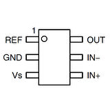NCS214RSQT2G Current Sense Amplifier 26V Low-/High-Side Voltage Out Bidirectional 