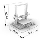 Creality Ender 3 V2 3D Yazıcı 3 Boyutlu Model Plastik Baskı Ürün Kutu Prototip Gelişmiştirme TMC2208