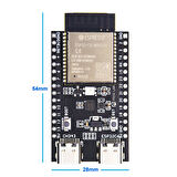ESP32-C6 DevKit Wifi 6 ve Bluetooth 5 Modül Geliştirme Kartı ESP32-C6-WROOM-1 32 Bit 160Mhz 8 Mbyte