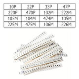 0805 Smd Kapasitör Set 16 Tip 320 Parça Yüzey Montaj Film Seramik