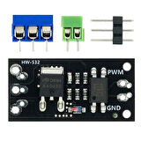 AOD4184 Mosfet Sürücü Modül Optokuplör izolasyon 40V 50A 50W Pwm Hız Kontrol Motor Selenoid Valf Led