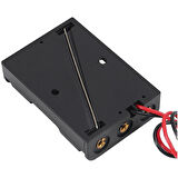 3lü AAA Pil Kutusu Yuvası İnce Küçük Tip 3 Tane 1.5V Pil DC 4.5V Plastik Pil Tutucu 14cm Kablo