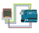 5110 84x48 Lcd Modül 84 x 48 Piksel Grafik Lcd Display Ekran 5V Beyaz Arka ışık Gösterge Menü Resim