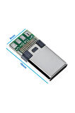 Erkek Type C to Dip Soket 4 Pin USB 3.1 Smd Lehimlenebilir Padler Konnektör Telefon Şarj Board Usb K