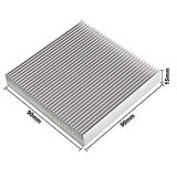 9cm x 9cm x 1.5cm Alüminyum Metal Soğutucu Blok Radyatör Amfi Led Entegre Transistor Vga Ram CPU